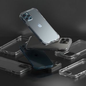 Ringke Ringke Fusion Plus etui pokrowiec z żelową ramką iPhone 12 Pro / iPhone 12 przezroczysty (FSAP0060) 10