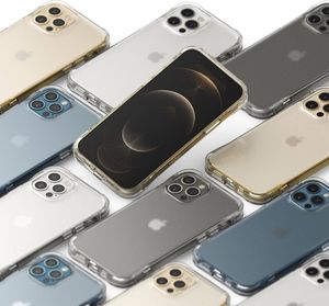 Ringke Ringke Fusion Plus etui pokrowiec z żelową ramką iPhone 12 Pro / iPhone 12 przezroczysty (FSAP0061) 11