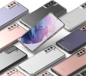 Ringke Ringke Fusion etui pokrowiec z żelową ramką Samsung Galaxy S21 5G szary (FSSG0093) 7