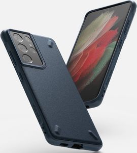 Ringke Ringke Onyx wytrzymałe etui pokrowiec Samsung Galaxy S21 Ultra 5G granatowy (OXSG0030) 2