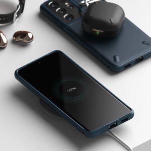 Ringke Ringke Onyx wytrzymałe etui pokrowiec Samsung Galaxy S21 Ultra 5G granatowy (OXSG0030) 4