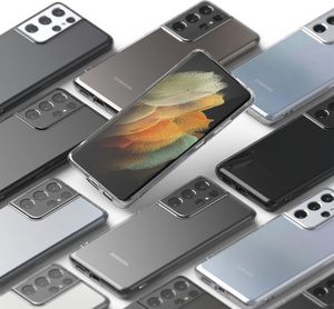 Ringke Ringke Air ultracienkie żelowe etui pokrowiec Samsung Galaxy S21 Ultra 5G przezroczysty (ARSG0039) 6