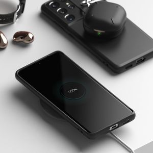 Ringke Ringke Air S ultracienkie żelowe etui pokrowiec Samsung Galaxy S21 Ultra 5G różowy (ADSG0035) 7