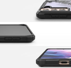 Ringke Ringke Fusion X Design etui pancerny pokrowiec z ramką Samsung Galaxy S21 5G czarny (Routine) (XDSG0051) 4