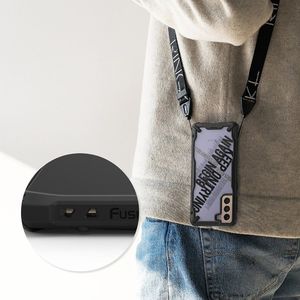 Ringke Ringke Fusion X Design etui pancerny pokrowiec z ramką Samsung Galaxy S21+ 5G (S21 Plus 5G) czarny (Routine) (XDSG0054) 9