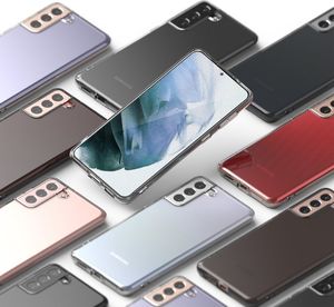 Ringke Ringke Air ultracienkie żelowe etui pokrowiec Samsung Galaxy S21+ 5G (S21 Plus 5G) czarny (ARSG0041) 6