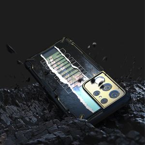 Ringke Ringke Fusion X Design etui pancerny pokrowiec z ramką Samsung Galaxy S21 Ultra 5G czarny (Routine) (XDSG0057) 3