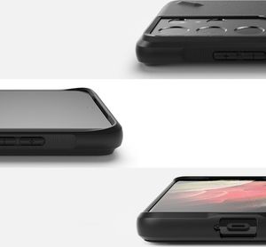 Ringke Ringke Onyx Design wytrzymałe etui pokrowiec Samsung Galaxy S21 Ultra 5G czarny (Paint) (OXAP0057) 2