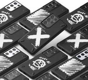 Ringke Ringke Onyx Design wytrzymałe etui pokrowiec Samsung Galaxy S21 Ultra 5G czarny (Paint) (OXAP0057) 5