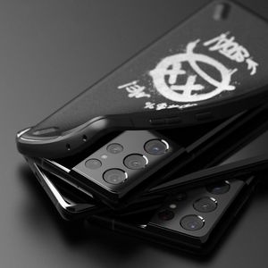 Ringke Ringke Onyx Design wytrzymałe etui pokrowiec Samsung Galaxy S21 Ultra 5G czarny (Graffiti) (OXAP0058) 4