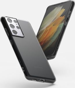 Ringke Ringke Air ultracienkie żelowe etui pokrowiec Samsung Galaxy S21 Ultra 5G czarny (ARSG0042) 2