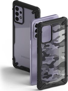 Ringke Ringke Fusion X Design etui pancerny pokrowiec z ramką Samsung Galaxy A72 5G czarny Camo Black (XDSG0048) 3