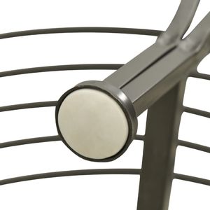 vidaXL Ogrodowa, półokrągła ławka pod drzewo, 160 cm, stalowa 6