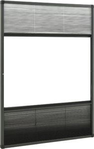 vidaXL Plisowana moskitiera okienna z roletą, aluminium, 80x120 cm 5