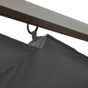 vidaXL Pergola ogrodowa ze zwijanym dachem, 3x3 m, antracyt, 180 g/m 5