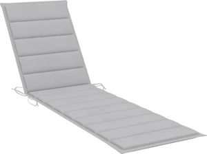 vidaXL Poduszka na leżak, szara, 200x50x4 cm, tkanina 2