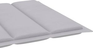 vidaXL Poduszka na leżak, szara, 200x50x4 cm, tkanina 5