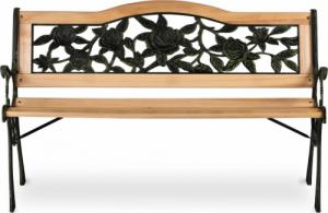 Sofotel Ławka parkowa z oparciem 123,5 x 74 x 48 cm Gardi Rose 2