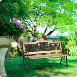 Sofotel Ławka parkowa z oparciem 123,5 x 74 x 48 cm Gardi Rose 7