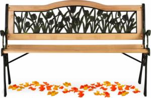 Sofotel Ławka parkowa z oparciem 123,5 x 74 x 48 cm Gardi Tulip 4