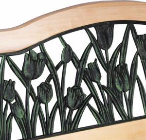 Sofotel Ławka parkowa z oparciem 123,5 x 74 x 48 cm Gardi Tulip 8