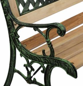 Sofotel Ławka ogrodowa z oparciem 124 x 74 x 43 cm Fusio 5