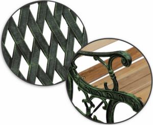 Sofotel Ławka ogrodowa z oparciem 124 x 74 x 43 cm Fusio 7