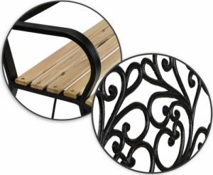 Sofotel Ławka ogrodowa z oparciem 122 x 88,5 x 55,5 cm Sofotel Ivy 8