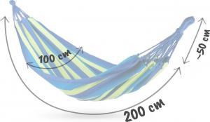 Sofotel Hamak ogrodowy 200 x 100 cm Malaga Single, 1-osobowy 7