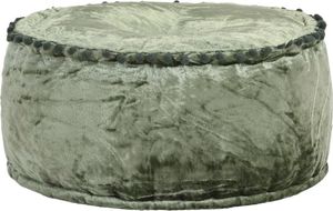 vidaXL Puf, okrągły, aksamitny, 40x20 cm, zielony 1