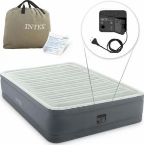 Intex Materac dmuchany z wbudowaną pompką jednoosobowy INTEX 64906 1