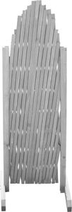 vidaXL Płot kratkowy, lite drewno jodłowe, 1,8x1 m, szary 3