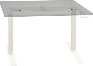 vidaXL Rama do wysokiego biurka z manualną regulacją, biała 2