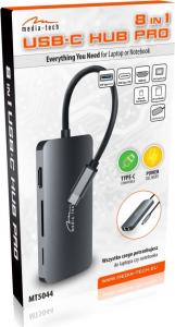 Stacja/replikator Media-Tech USB-C (MT5044) 5