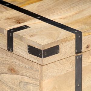 vidaXL Skrzynia, 90 x 40 x 40 cm, lite drewno mango 2