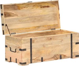 vidaXL Skrzynia, 90 x 40 x 40 cm, lite drewno mango 3