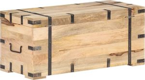 vidaXL Skrzynia, 90 x 40 x 40 cm, lite drewno mango 5