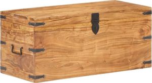 vidaXL Skrzynia, 90x40x40 cm, lite drewno akacjowe 7