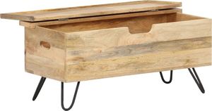 vidaXL Skrzynia, 90x40x45 cm, lite drewno mango 3