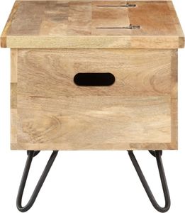 vidaXL Skrzynia, 90x40x45 cm, lite drewno mango 5