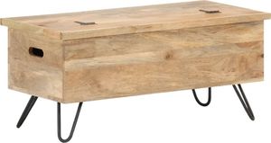 vidaXL Skrzynia, 90x40x45 cm, lite drewno mango 6
