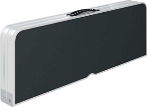 vidaXL Składany stolik turystyczny z 2 ławkami szary 4