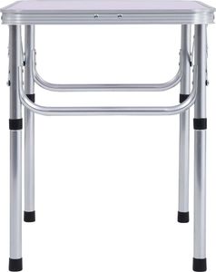 vidaXL Stolik turystyczny składany biały 60x45cm 4
