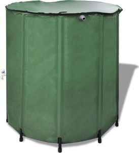 vidaXL Składany zbiornik deszczówkę z kranikiem 750 l zielony 2