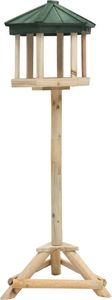 vidaXL Stojący karmnik dla ptaków, lite drewno jodłowe, 33x106 cm 1
