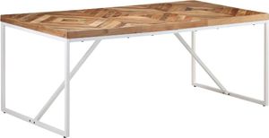vidaXL Stół jadalniany, 180 x 90 x 76 cm, lite drewno akacjowe i mango 7