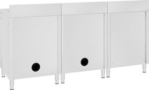 vidaXL Szafka gastronomiczna ze zlewem, 180x60x96 cm, stal nierdzewna 4