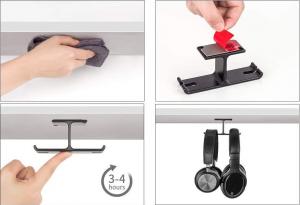 New Bee Uchwyt na słuchawki Z5 czarny 4