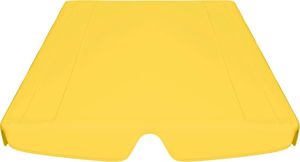 vidaXL Zadaszenie do huśtawki ogrodowej, żółte, 226x186 cm, 270 g/m (312091) 4