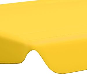 vidaXL Zadaszenie do huśtawki ogrodowej, żółte, 226x186 cm, 270 g/m (312091) 5